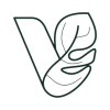 the letter v is made up of leaves